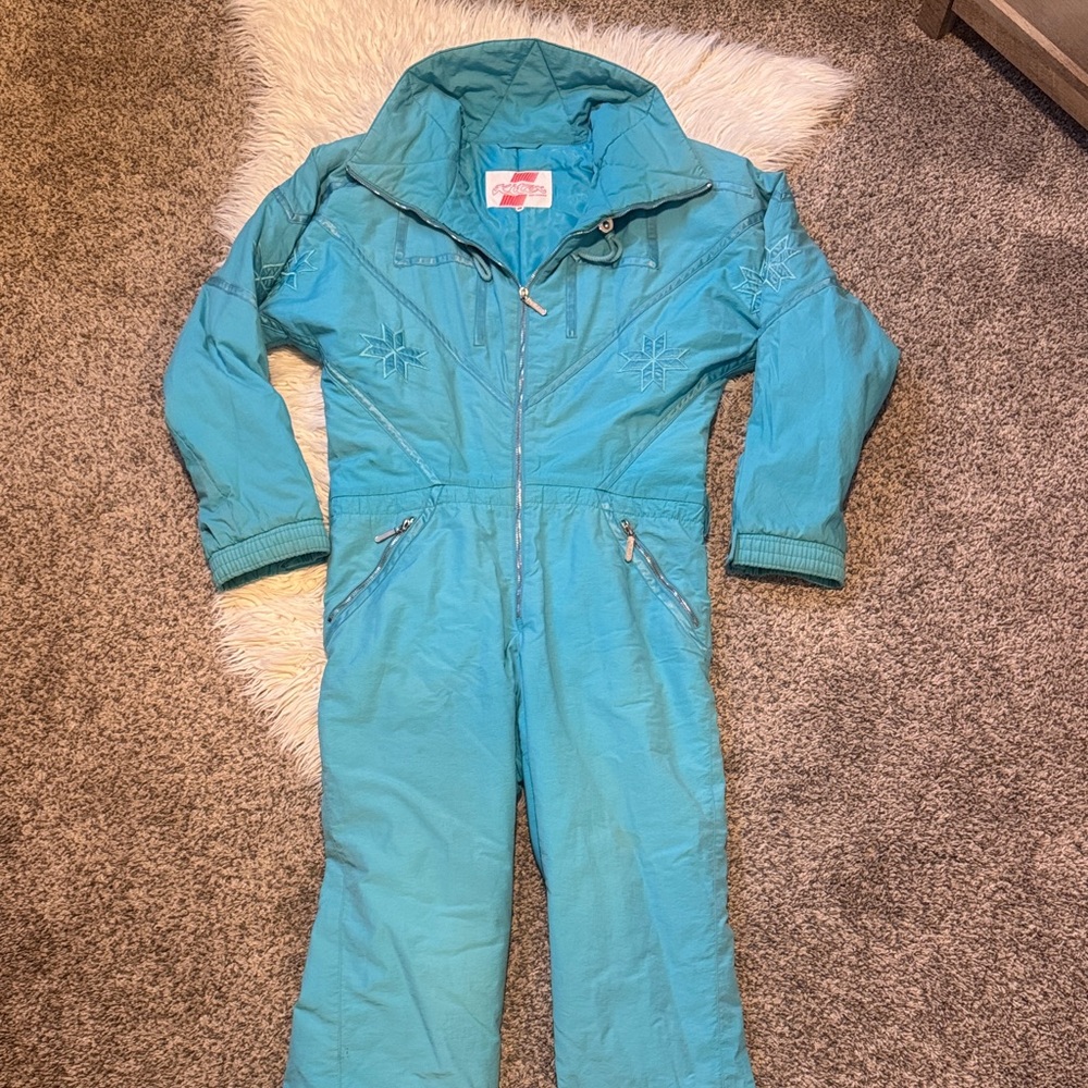 Vintage Kitex Austria Teal Snowsuit M